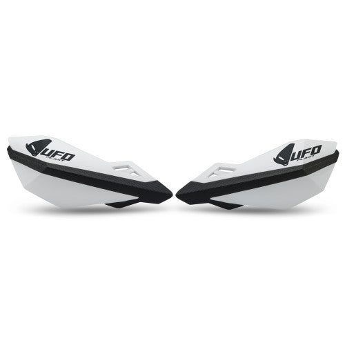 UFO Traxion Handkappen voor KTM/Husqvarna/Gas Gas/Honda originele bevestiging Wit / Zwart