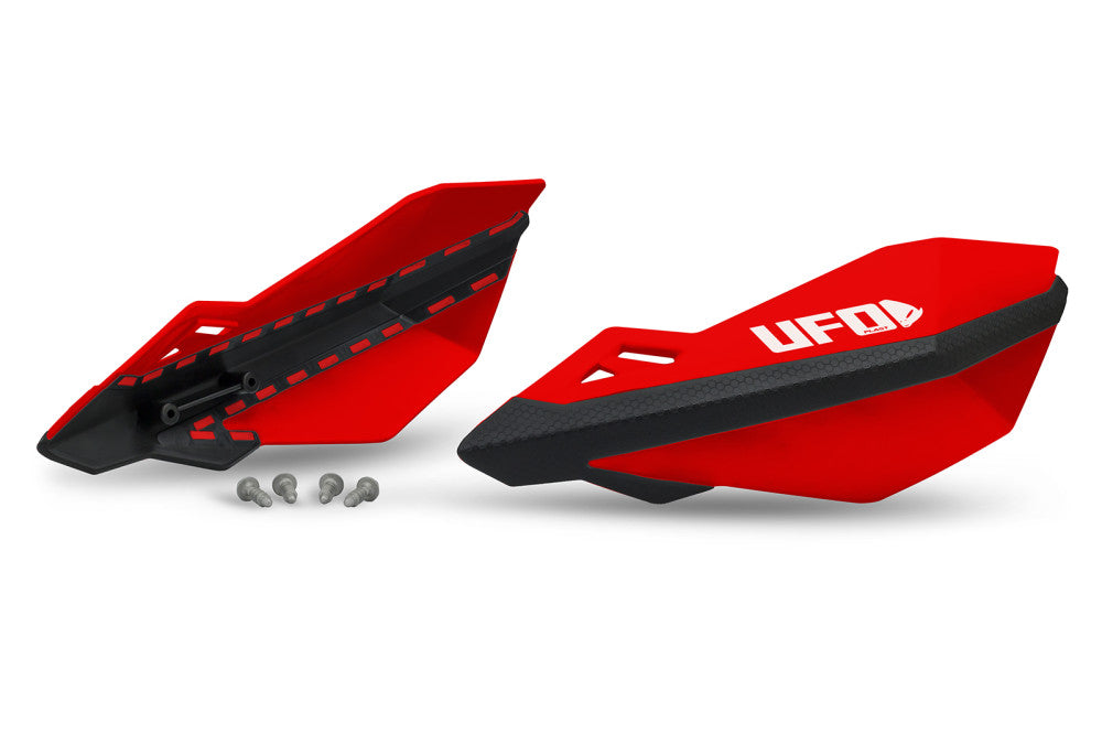 UFO Traxion Handkappen voor KTM/Husqvarna/Gas Gas/Honda originele bevestiging Rood / Zwart