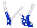 Racetech frame beschermers Wit / Blauw Yamaha YZ 125/250 2005- & Fantic XX/XE 125/250 2021-