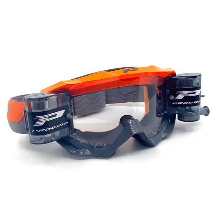 Progrip 3200 crossbril met roll off XL FL Fluor Oranje / Zwart