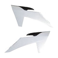 Racetech Radiator Kappen Wit / Zwart  ( OEM 2023 ) KTM SX 125/150/250/300 2023-2024 & SX-F 250/350/450 2023-2024 & EXC/EXC-F 250/300/350/450/500 2024-