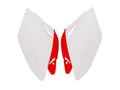 Racetech zijnummerborden Wit / Rood Honda CRF 250R 2006-2009