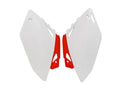 Racetech zijnummerborden Wit / Rood Honda CRF 450R 2007-2008