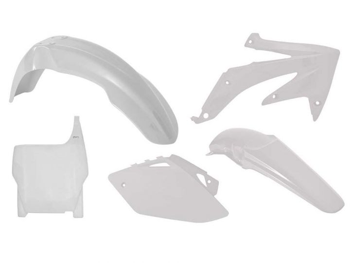 Racetech plastic kit Wit Honda CRF 450R 2007