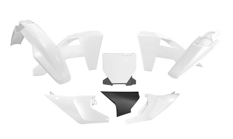 Racetech plastic kit Wit / Zwart Husqvarna TC/FC 125/250/350/450 2025- ( full kit )