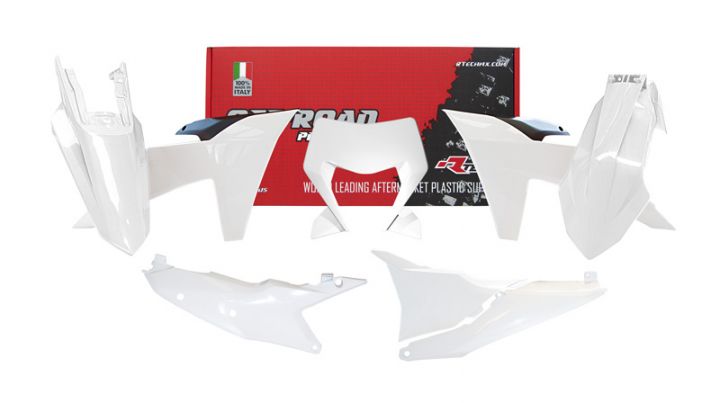 Racetech plastic kit Wit KTM EXC/EXC-F 250/300/350/450/500 2024-