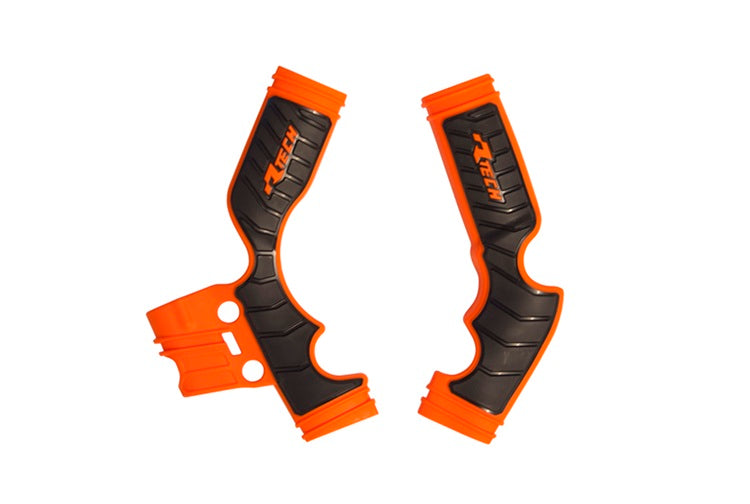 Racetech frame beschermers Oranje / Zwart KTM SX 65 14- & Husqvarna TC 65 17- & Gas Gas MC 65 2021