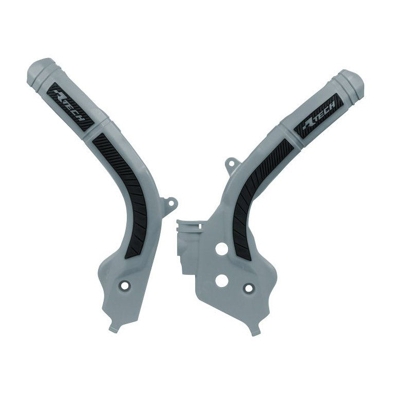 Racetech frame beschermers Grijs / Zwart KTM 16-18 & Husqvarna 16- & Gas Gas