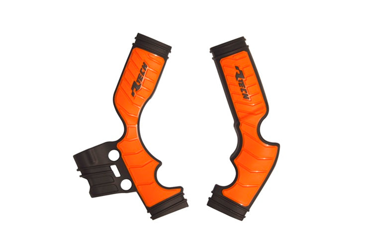Racetech frame beschermers Zwart / Oranje KTM SX 65 14- & Husqvarna TC 65 17- & Gas Gas MC 65 2021