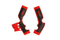 Racetech frame beschermers Zwart / Rood KTM SX 65 14- & Husqvarna TC 65 17- & Gas Gas MC 65 2021