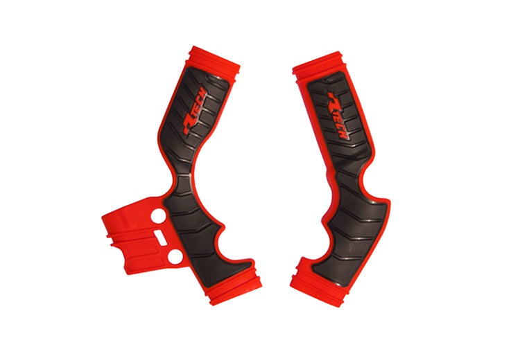 Racetech frame beschermers Zwart / Rood KTM SX 65 14- & Husqvarna TC 65 17- & Gas Gas MC 65 2021