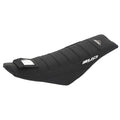 BUD zadelovertrek Zwart met Zwarte lijnen met enduro tasje Yamaha WR 250F 2007-2014 & WR 450F 2007-2011