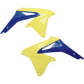 UFO radiator kappen Geel / Blauw Suzuki RM-Z 450 08-17