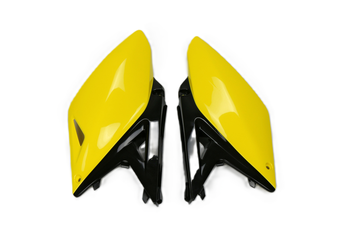 UFO zijnummerborden Geel / Zwart Suzuki RM-Z 250 2010-2018