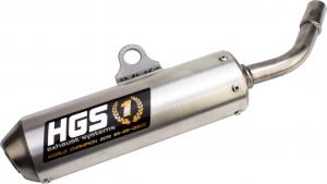 HGS uitlaatdemper alu oval KTM SX 250/300 2023 & Husqvarna TC 250 2023 & Gas Gas MC 250 2024