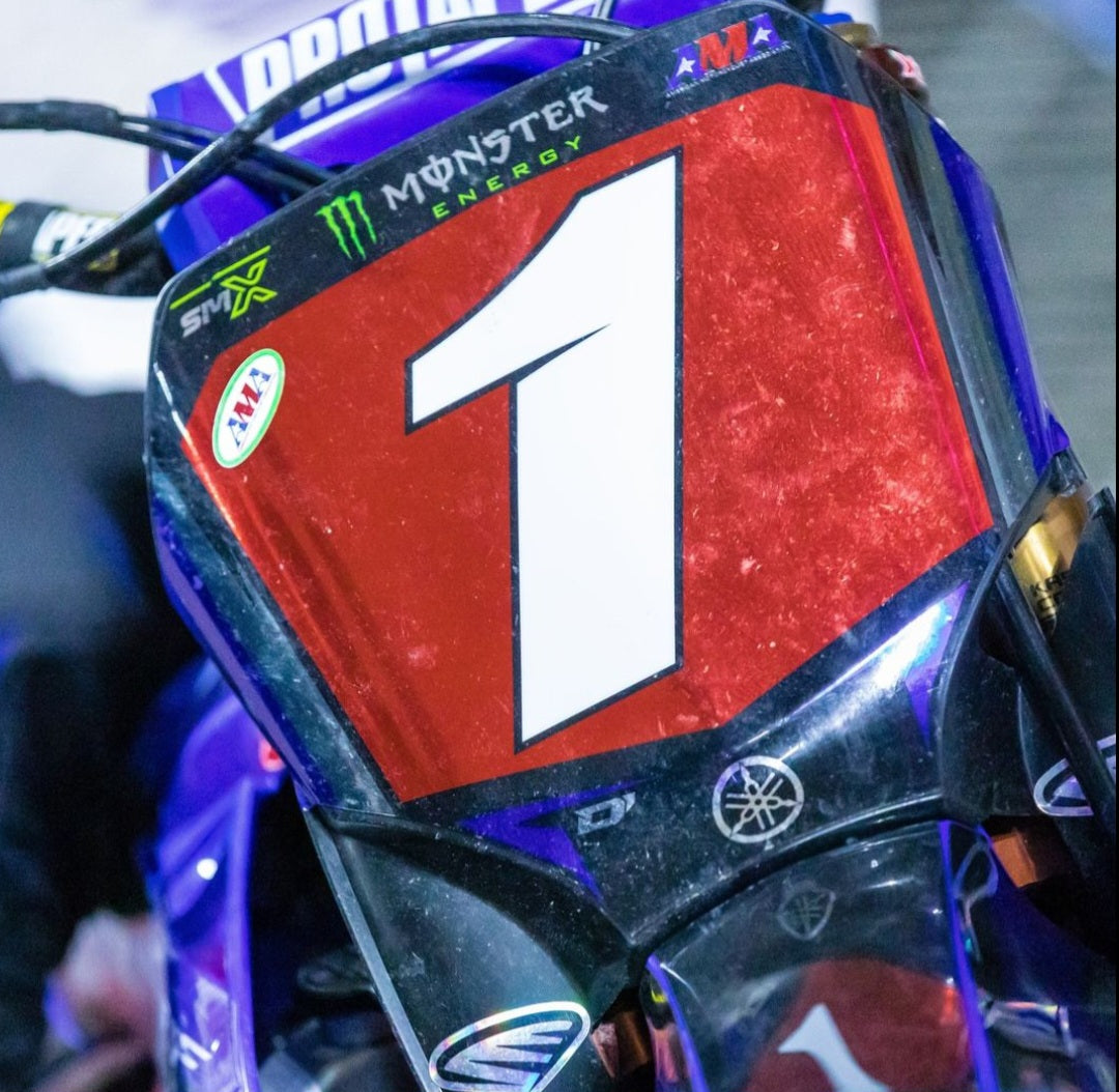 Cycra Stadium voornummerplaat Zwart Yamaha YZ 250F 2024 & YZ 450F 2023-2025