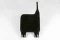 UFO voornummerplaat Zwart / Upside Down fork Tm 80 1997-2000 Tm 125 1997-2000 Tm 250 1997-2000