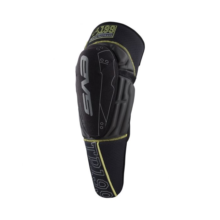 EVS TP199 Travis Pastrana knie beschermers Zwart / Hi Viz Geel ( Maat S / M )