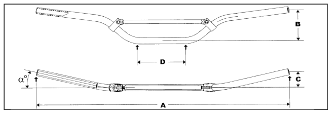 WRP Stuur Taper-X MX-GP Replica 28,6mm