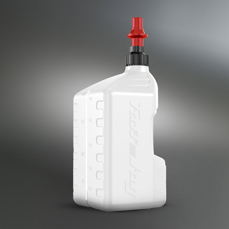 Tuff Jug brandstoftank wit met rode cap 20 liter ( GEN 3 )