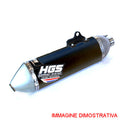 HGS uitlaatdemper Zwart met stalen eindkap KTM SX-F 250/350/450 2023- & Husqvarna FC 250/350/450 2023- & Gas Gas MC 250F/350F/450F 2024-