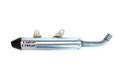 HGS uitlaatdemper aluminium zilver met carbon eindkap KTM/Husqvarna/Gas Gas 125cc 2023-