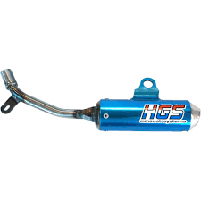 HGS uitlaatdemper aluminium Blauw KTM SX 50 2024- & Husqvarna TC 50 2024- & Gas Gas MC 50 2024-