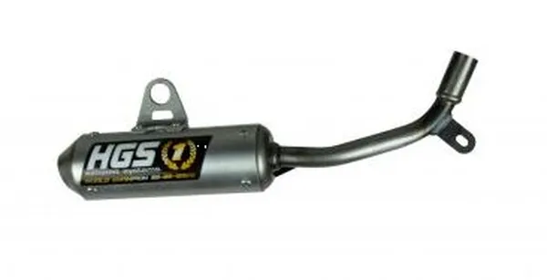 HGS uitlaatdemper aluminium zilver KTM SX50 09-23 / HSQ TC50 17-23 / GG MC50 21-23