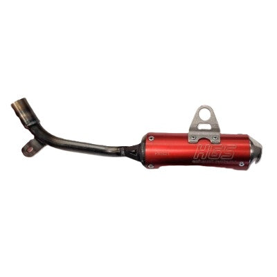 HGS uitlaatdemper aluminium Rood KTM SX 50 2024- & Husqvarna TC 50 2024- & Gas Gas MC 50 2024-