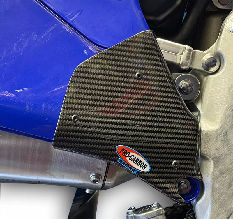 Pro Carbon sticker beschermer zijnummerborden Yamaha YZ 250F 2024- & YZ 450F 2023-2025