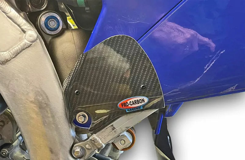 Pro Carbon sticker beschermer zijnummerborden Yamaha YZ 250F 2024- & YZ 450F 2023-2025