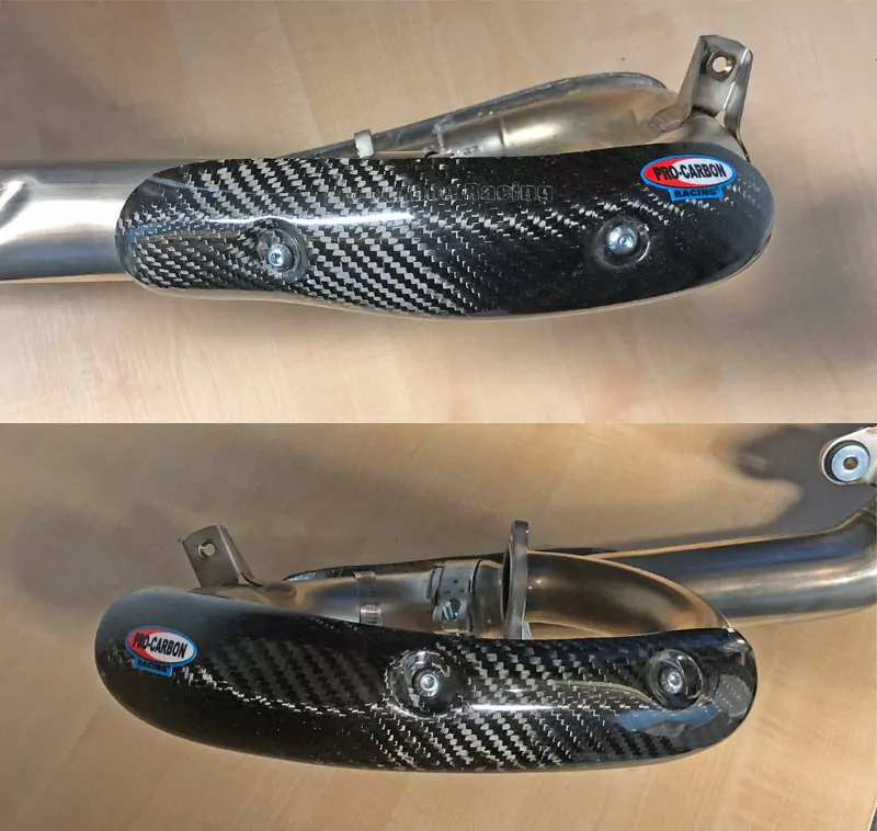 Pro Carbon uitlaatbocht bescherming Yamaha YZ 250F 2019-2023