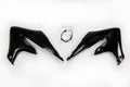 UFO radiator kappen Zwart Yamaha YZ 250F 2019-2023 & YZ 450F 2018-2022 & WR 250F 2020-2022 & WR 450F 2019-2022
