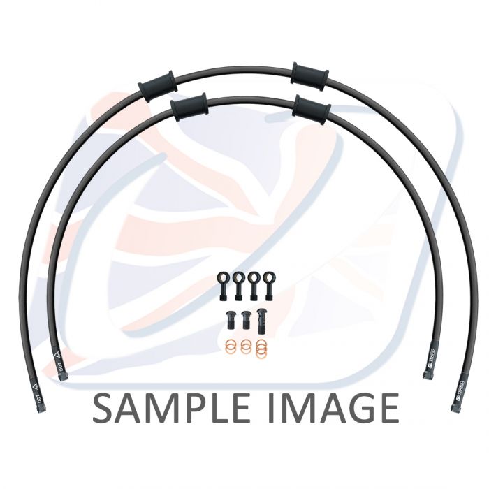 Venhill voor remleiding Zwart 2 slang kit Yamaha YZF-R6 2006-2016 'Crossover'