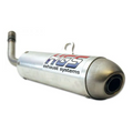 HGS uitlaatdemper aluminium zilver Yamaha YZ 80 93-01 & YZ 85 02-25
