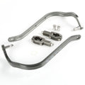 Zeta Handkappen Bend titanium met bevestigingset voor 22mm stuur