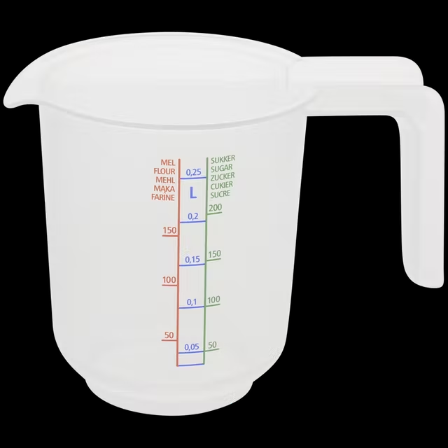Airtime olie maatbekers 1000ml ( 1 liter ), 500ml & 250ml (set van 3 bekers)