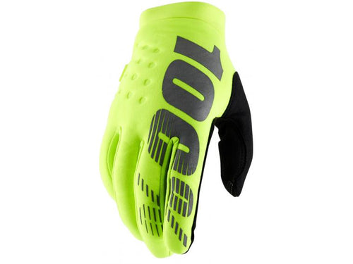 100% Maat XXL koud weer handschoenen Brisker fluor geel