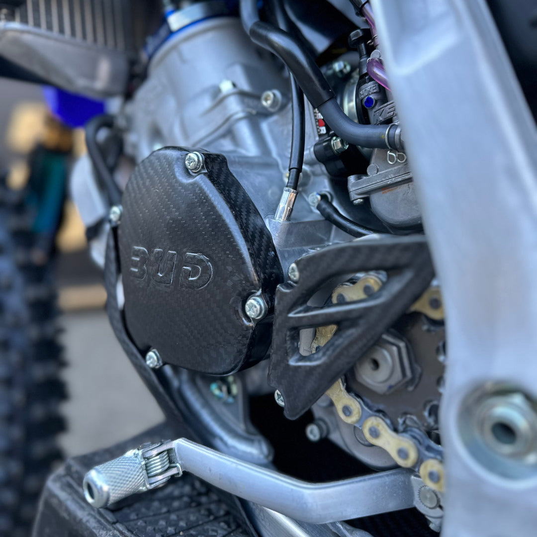 BUD carbon ontstekingsdeksel kap Yamaha YZ 125 2005- & Fantic XX 125 2021-