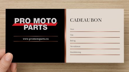 Cadeaubon 50 euro Pro Moto Parts