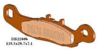 Delta Braking Sintered Voor remblokken DB2260 type N