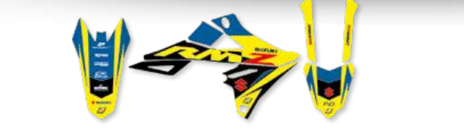 Blackbird Dream 5 stickerset 3 delig Suzuki RM-Z 450 2005-2007