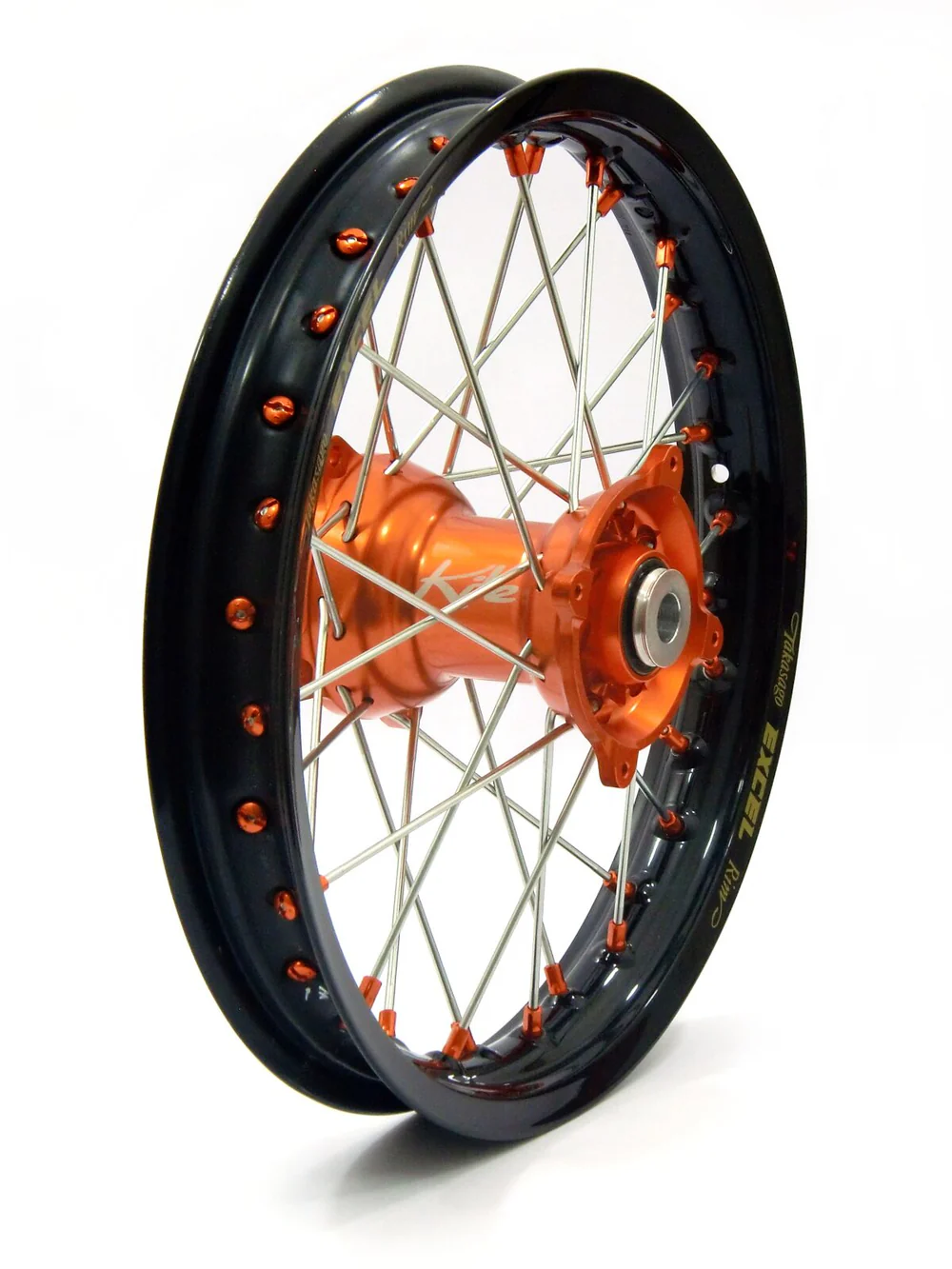 Elite Achterwiel compleet Zwarte Excel Signature velg + Kite Oranje naaf 1.60x14 KTM SX 85 2025- & Husqvarna TC 85 2025- & Gas Gas MC 85 2025-