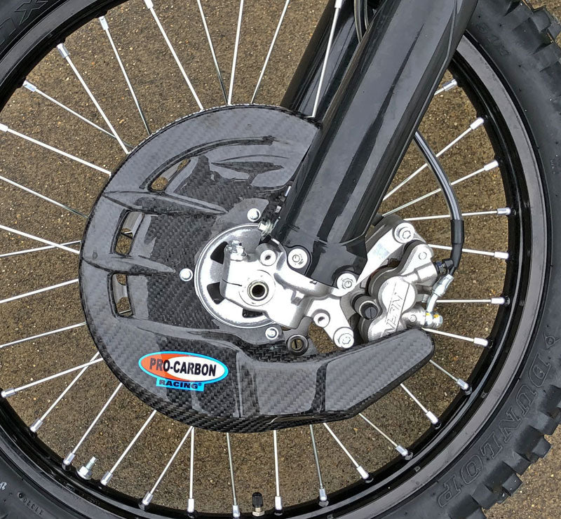 Pro Carbon voor remschijf beschermer ( met bevestigingset ) Kawasaki KX 450F 19- & KX 250F 21-