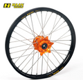 Excel voorwiel compleet zwarte velg + Haan Wheels oranje naaf 19-1.40 KTM SX 85 grote wielen 12- & Husqvarna TC 85 14-
