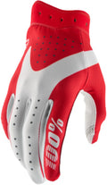 100% handschoenen Itrack Rood / Wit Maat L ( 2026 collectie )