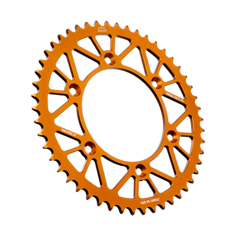 JT achtertandwiel 52 tands aluminium oranje KTM SX/SX-F/EXC/EXC-F 90- & Husqvarna TC/FC/FE/TE 125/150/250/350/450/501 14-