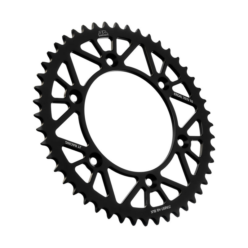 JT achtertandwiel 51 tands aluminium Zwart KTM SX/SX-F/EXC/EXC-F 90- & Husqvarna TC/FC/FE/TE 125/150/250/350/450/501 14-