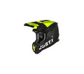 Just1 J-22 Adrenaline Zwart/Fluor Geel/Carbon crosshelm Maat M