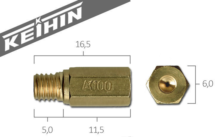 Keihin Originele hoofdsproeier voor Keihin Carburateur PWK/PWM/PE/PJ maat 172